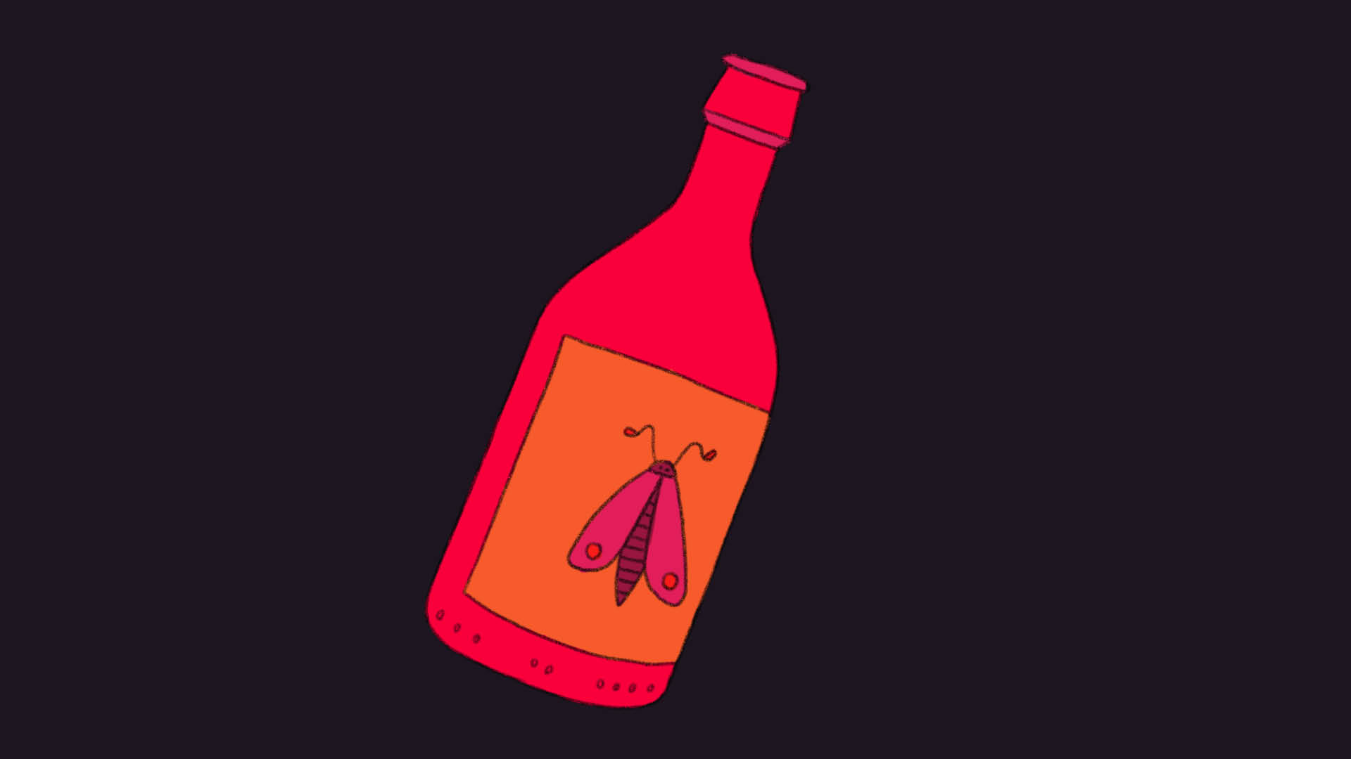 Illustration einer Flasche.